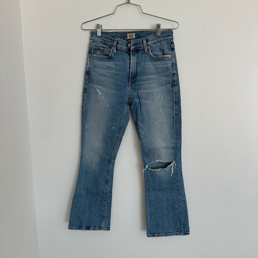 COH demy cropped flare Distressed Blue Jeans